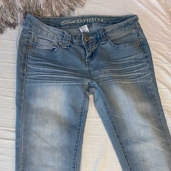 super light wash jeans